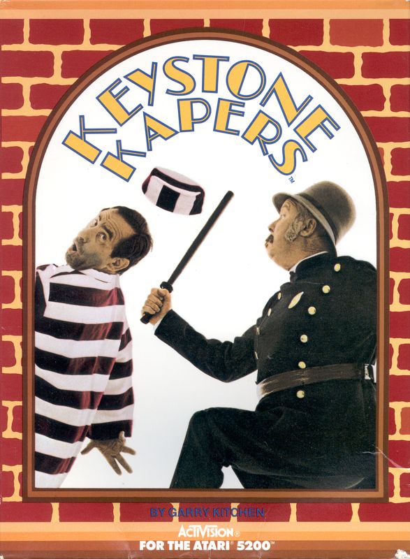 Keystone Kapers box art for Atari 5200